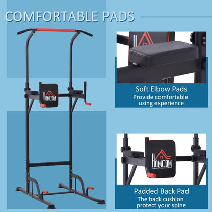 Power Tower Station - Pull Up Bar, Dips, Leg Raises and More