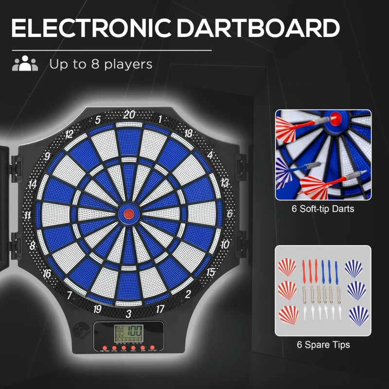 Electronic Dartboard Set with 6 Darts and 31 Game Modes