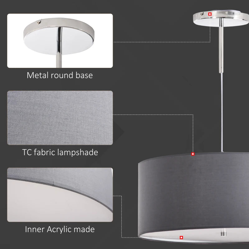 Pendant Light Fixture Ceiling Light Round Orbit Shade