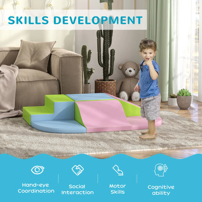 6-Piece Soft Kids Playset for Climb and Crawl