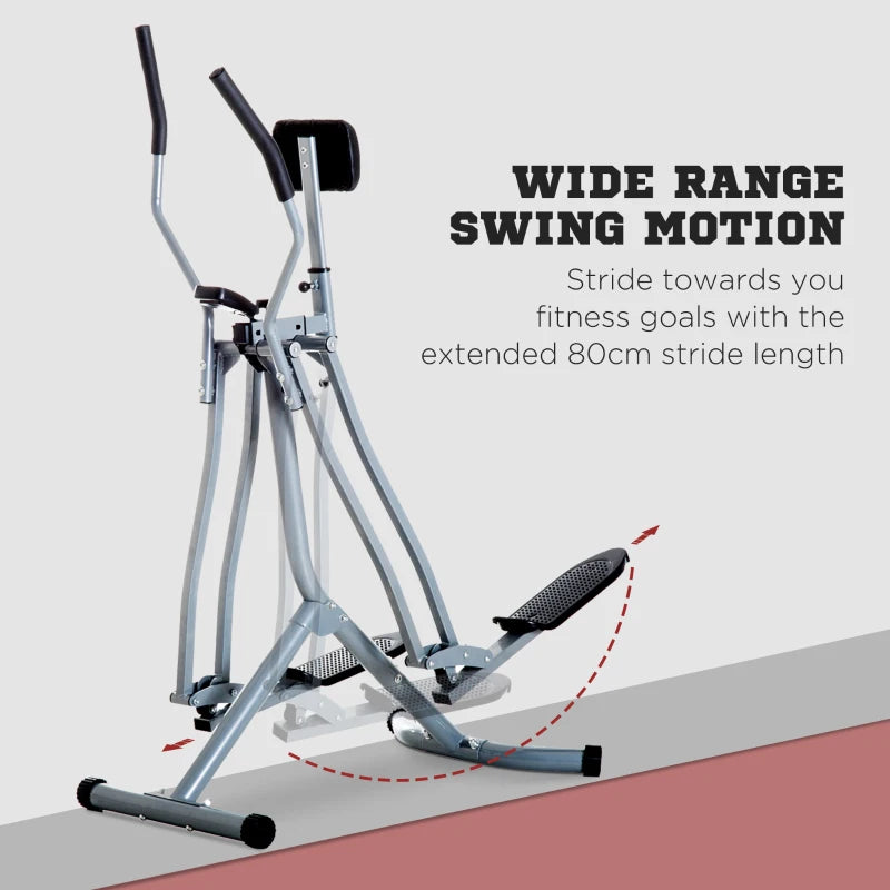 Indoor Elliptical Cross Trainer / Air Walker Machine with LCD Display