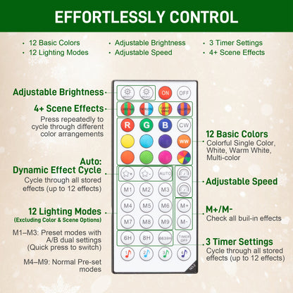 6ft Artificial Pine LED Christmas Tree, with Remote