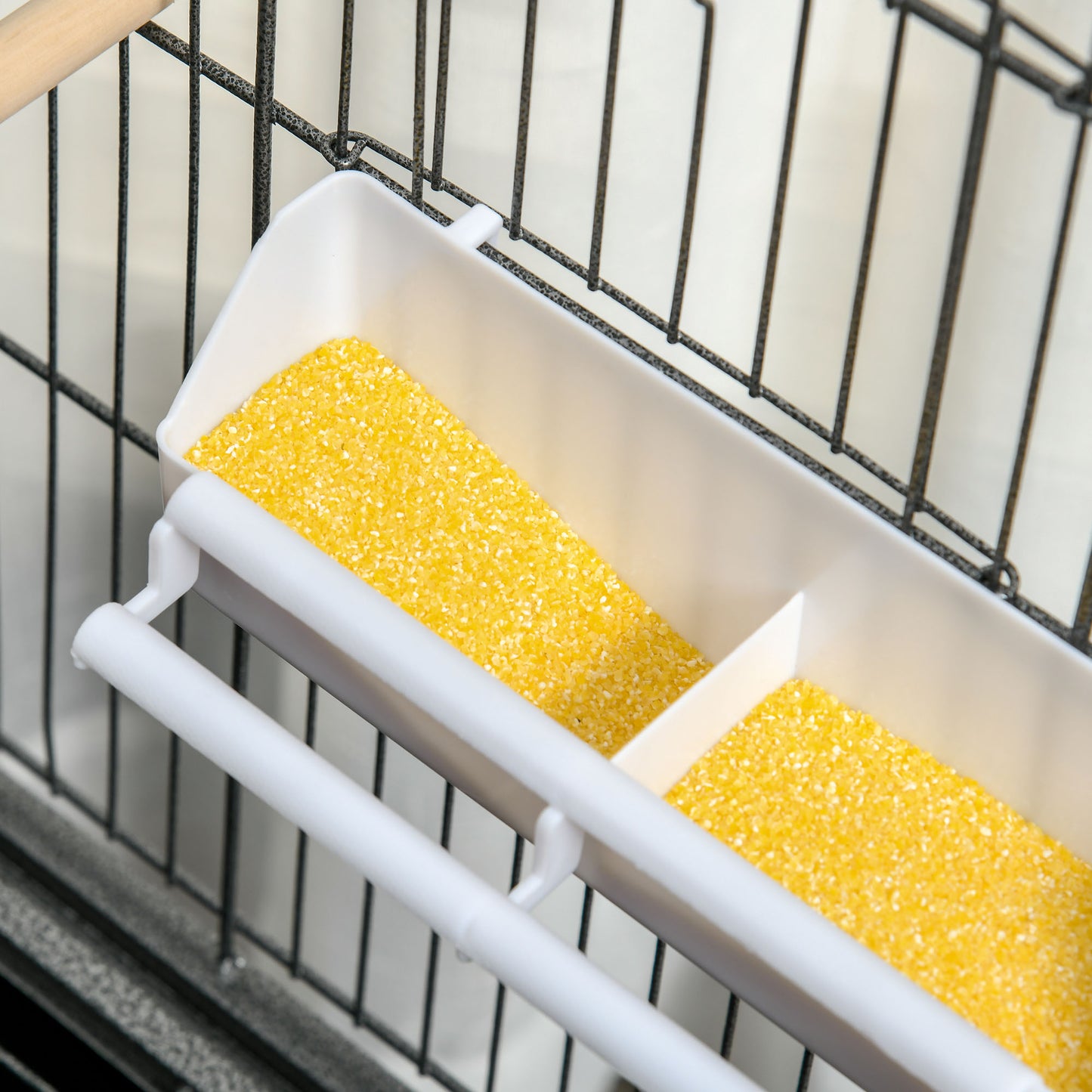 Large Bird Cage Budgie Cage for Finch Canaries Parakeet with Rolling Stand, Slide-out Tray, Storage Shelf, Food Containers
