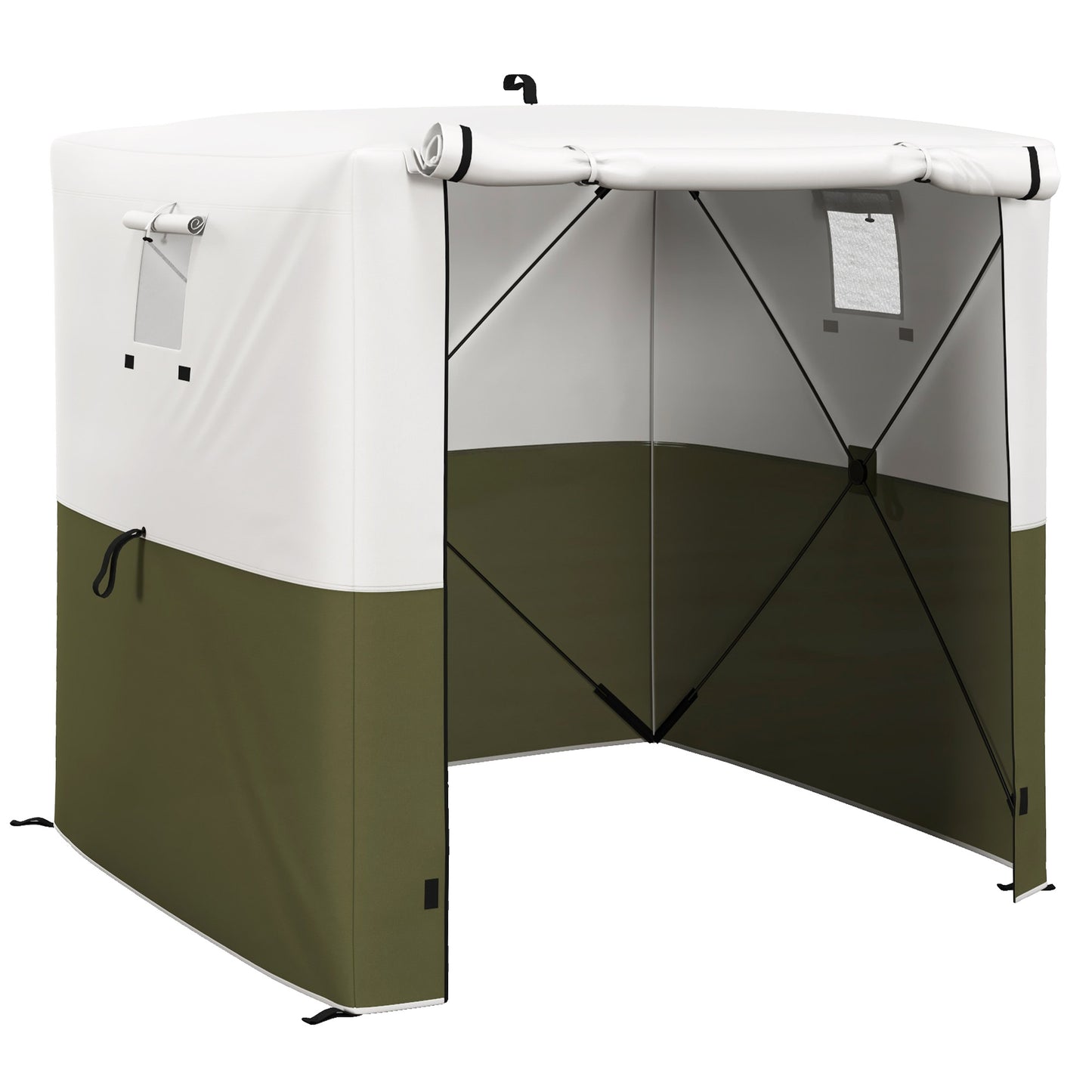 2 x 2m Pop-Up Gazebo, with Accessories - Green