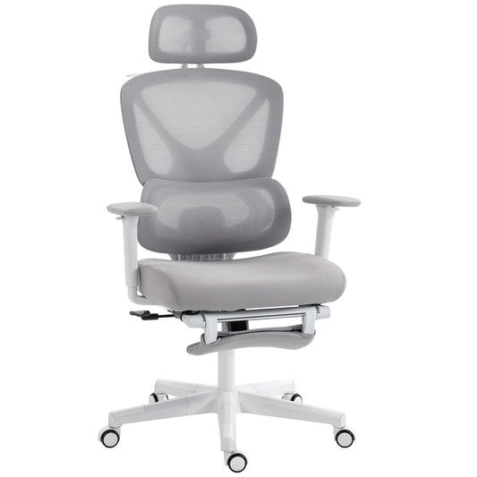 Ergonomic and Adjustable Office Chair - Grey