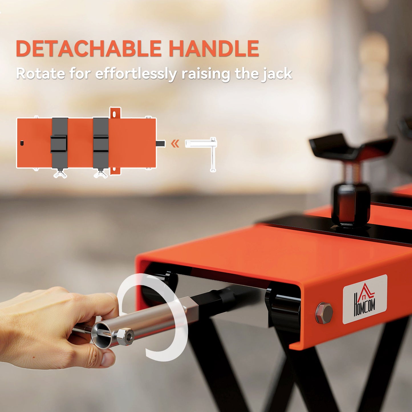500 kg Motorcycle Scissor Lift Jack, Heavy Duty Steel Adjustable Motorbike Lifting Hoist Stand with Safety Pin