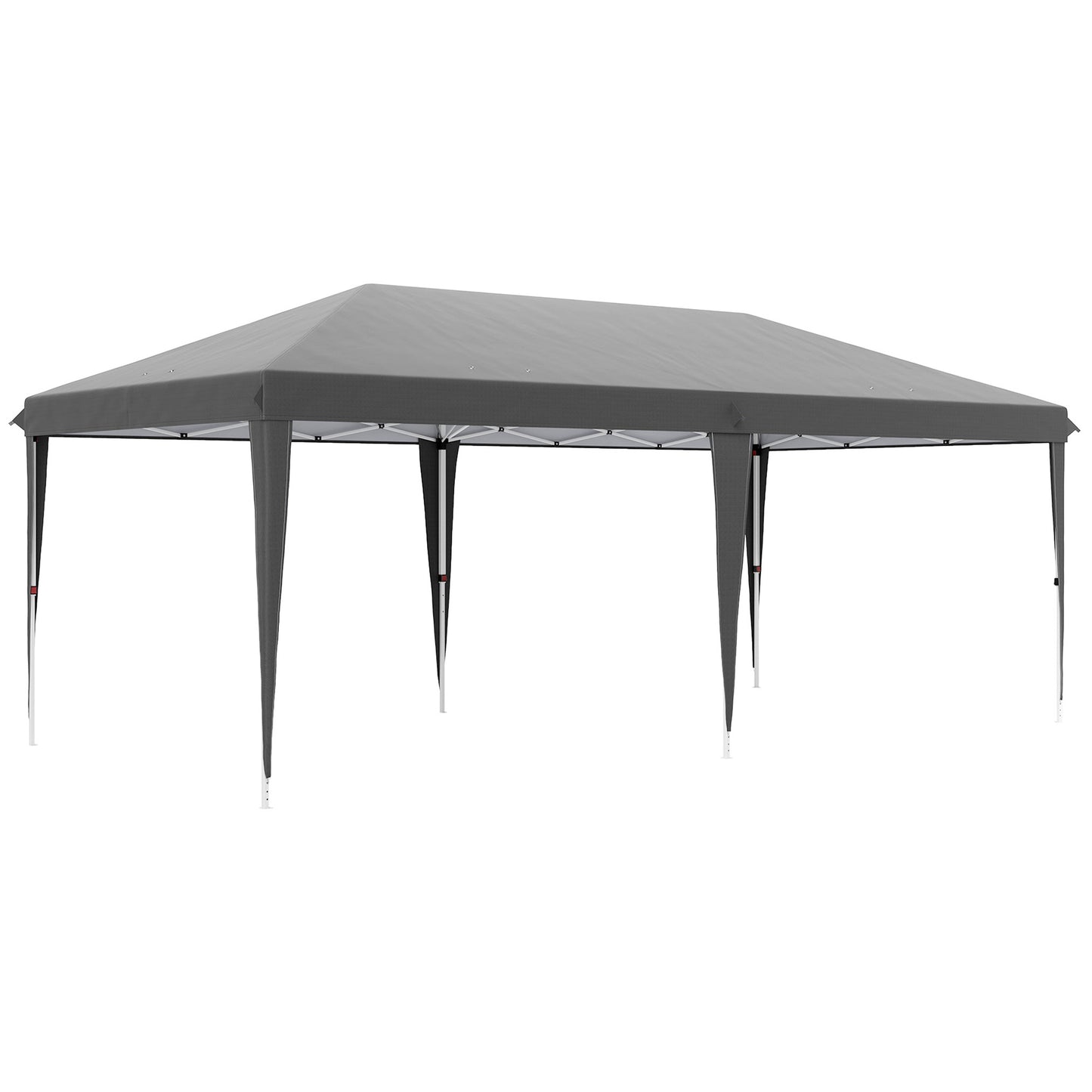 6 x 3 m Pop-Up Steel Frame Gazebo Grey