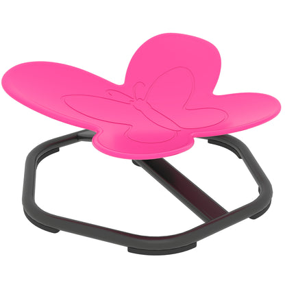 Butterfly-Shaped-kids Swivel Chair, Sensory Spinning Chair for Balance, Coordination Training, Pink
