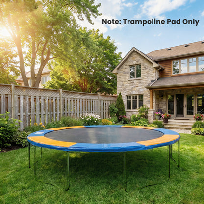 8FT Trampoline Spring Cover, Plastic Trampoline Pad Replacement Safety Guard, Yellow and Blue