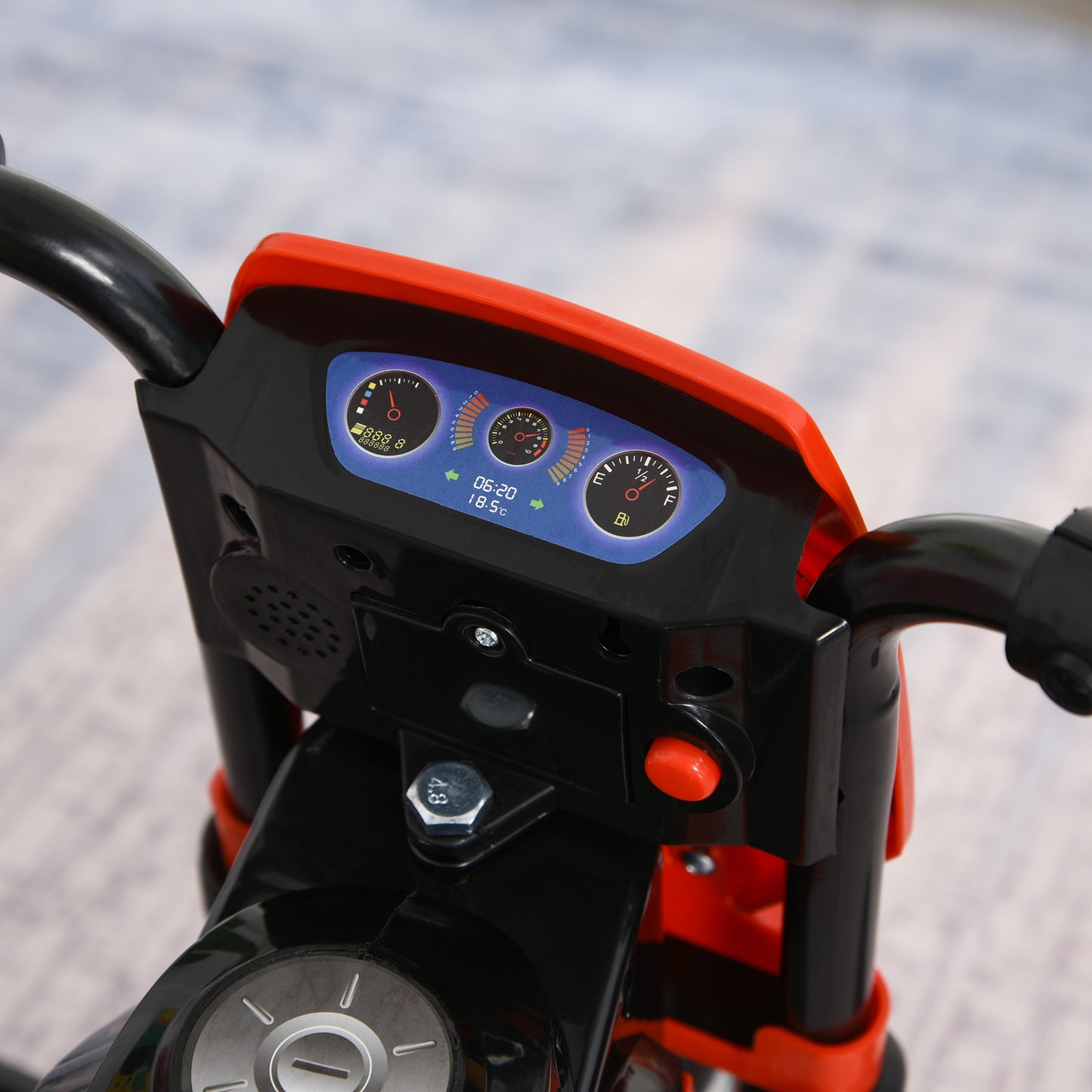Trike for Kids, Toddler Pedal Motorcycle, Kids Ride On Tricycle Early Learning w/ Music Lights Handlebar Stickers Exercise Bo