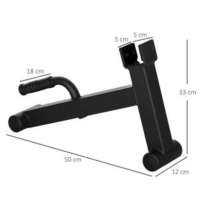 Deadlift Barbell Jack with Non-Slip Handle, for Weight Training - Black
