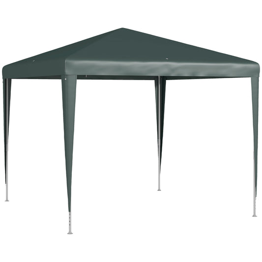 2.7m x 2.7m Garden Gazebo Marquee Party Tent Wedding Canopy Outdoor(Dark Green)