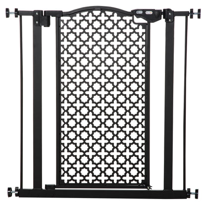 74-80 cm Pressure Fit Safety Gate for Doorways and Staircases, Dog Gate, Pet Barrier for Hallways with Auto Close