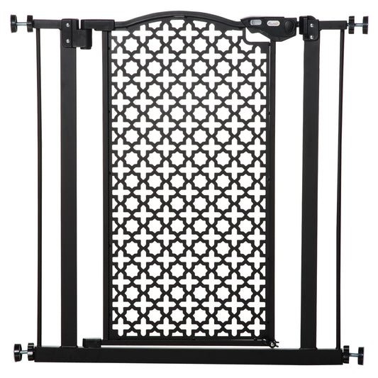 74-80 cm Pressure Fit Safety Gate for Doorways and Staircases, Dog Gate, Pet Barrier for Hallways with Auto Close