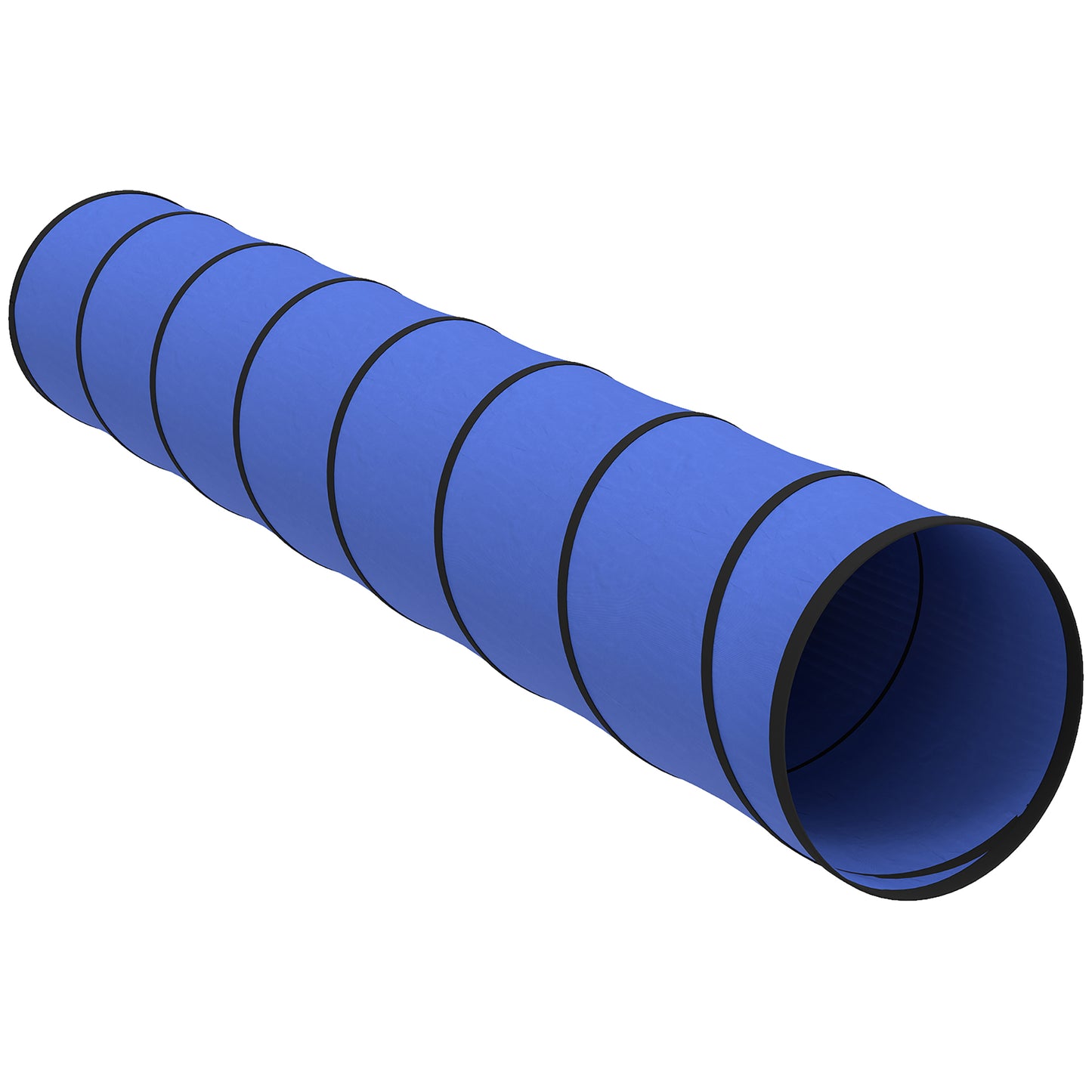 Dog Tunnel, 300 x 50 cm, Foldable Play Tunnel with 4 Pegs and Bag, Tear-Resistant Outdoor Dog Agility Equipment, Blue