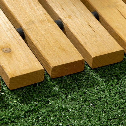 Rollable Wooden Garden Pathway Weather-Resistant Walk Way for Wedding Party Pathways 185 x 60 cm