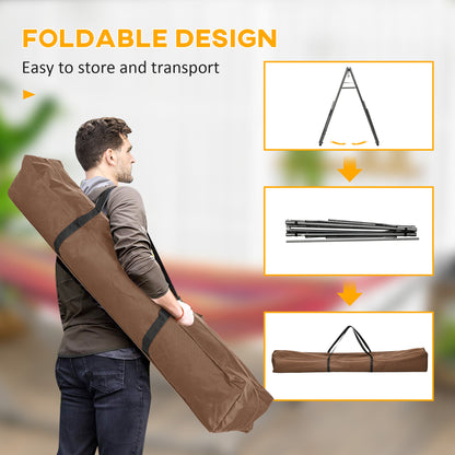 3 in 1 Foldable Hammock Stand, Portable Hanging Chair Stand with Metal Frame, Clothes Drying Rack, Load Capacity 120kg