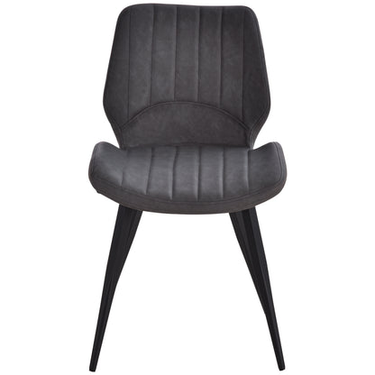 Dining Chairs Set of 2, PU Leather Upholstered Kitchen Chairs with Backs