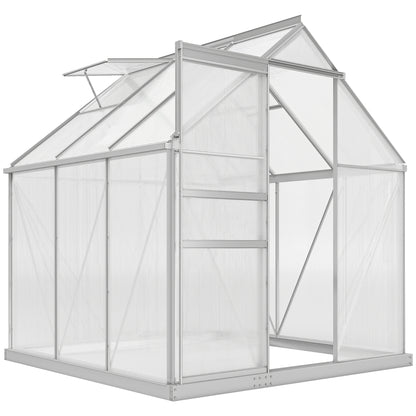 190 x 190cm Walk-In Polycarbonate Greenhouse
