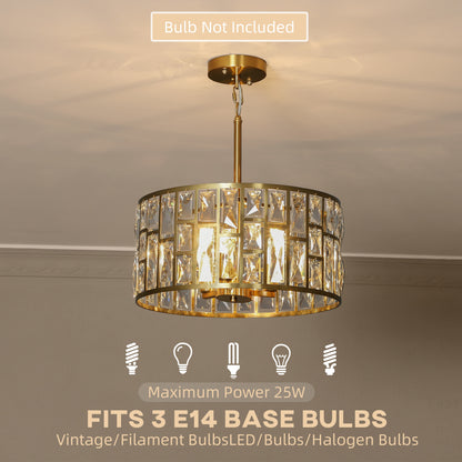 72 Glass Crystallite Chandelier - Gold-Tone