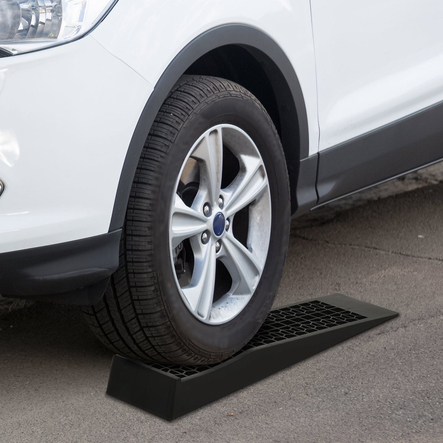 2PCS Car Ramps, 3 Ton Low Entrance Plastic Curb Ramps with Anti-Slip Surface