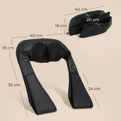 Neck and Shoulder Massager with Heat, Deep Tissue Shiatsu 3D Kneading Massager for Neck, Back, Waist, Foot and Leg