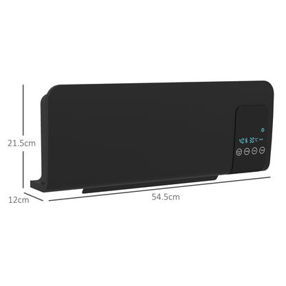 2000W Wall Mounted Heater, 18-45°C Temperature, Black