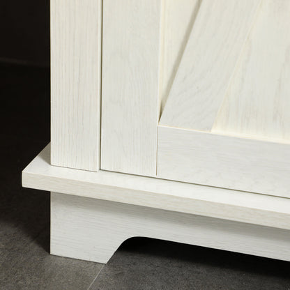 Bathroom Cabinet, Tall Storage Cabinet with Door and Adjustable Shelves, 39.5 x 30 x 160 cm, White