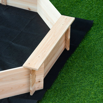 Octagonal Sandpit with Surrounding Benches