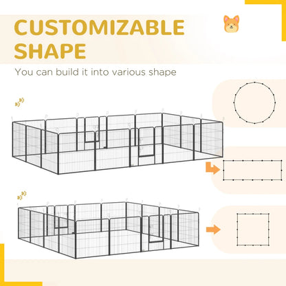 Indoor / Outdoor - 16 Panel - Large Play Pen for Small to Medium Pets