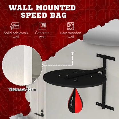 Wall Mounted Speed Ball / Speed Bag Platform with Pump and Mounting Kit