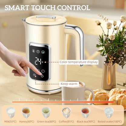 Smart Touch Screen Kettle and Toaster set - Cream