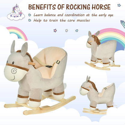 Toddlers Ride On Donkey Design Rocking Horse