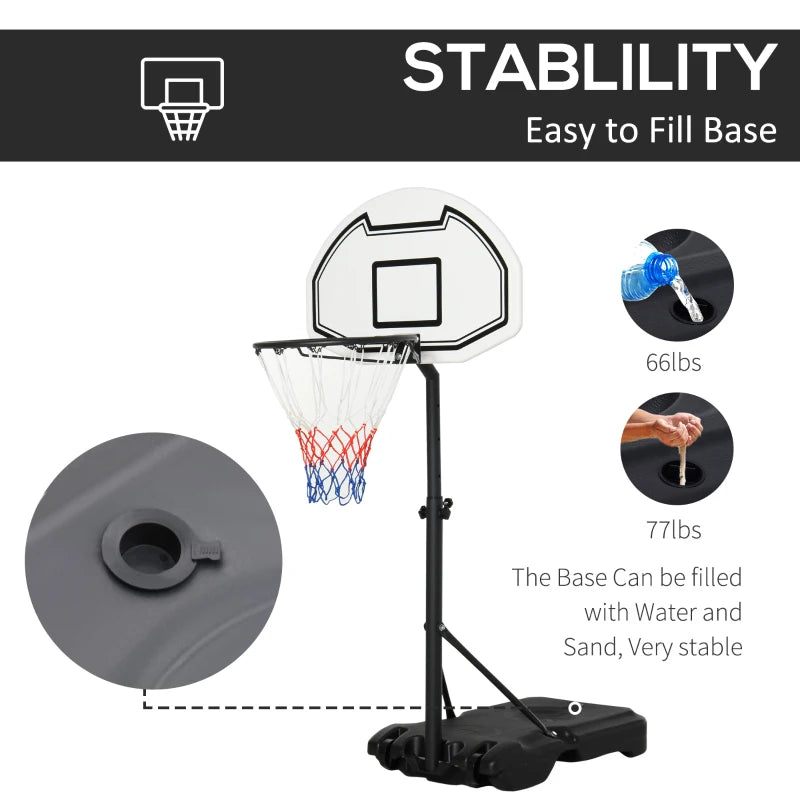 Basketball Hoop / Net with Adjustable Height for Children or Pool Side