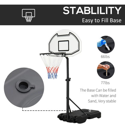 Basketball Hoop / Net with Adjustable Height for Children or Pool Side