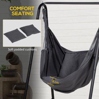 Hammock Swing Chair with Stand and Cushion