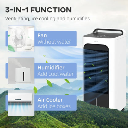 Air Cooler with Built In Refillable Water Tank, Ice packs and Remote Control