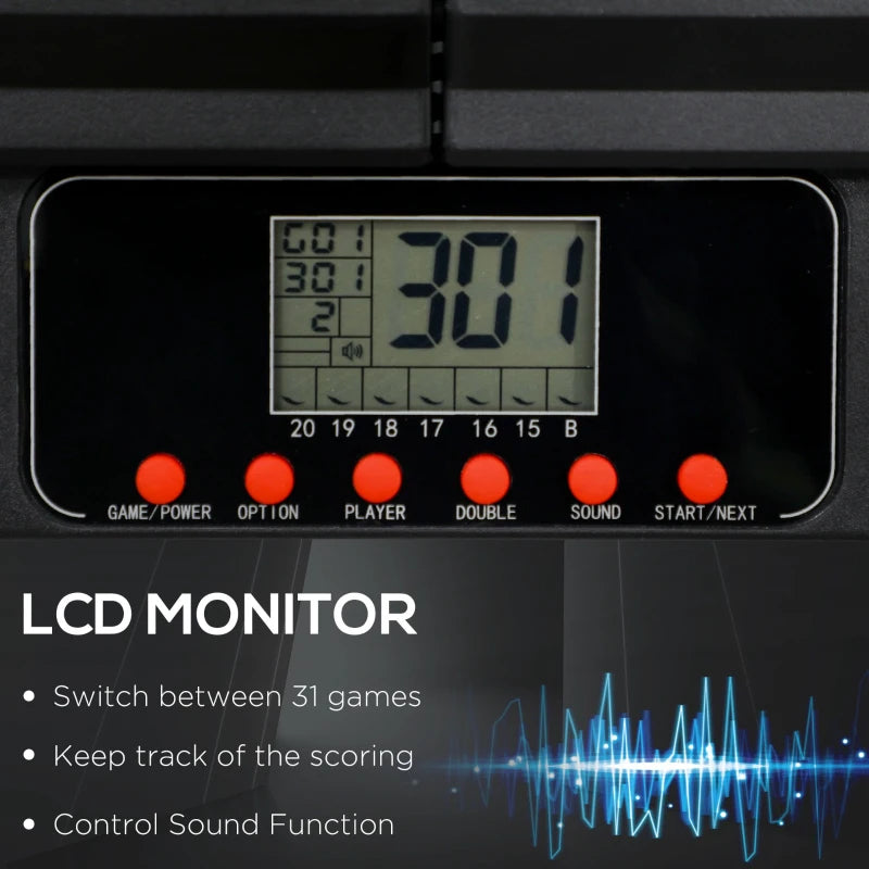 Electronic Dartboard Set with 6 Darts and 31 Game Modes