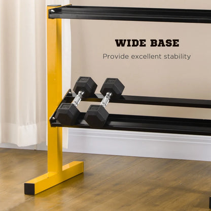 (270kg Capacity) - 2-Tier - Dumbbell Rack Stand / Organiser (Dumbbells not Included)