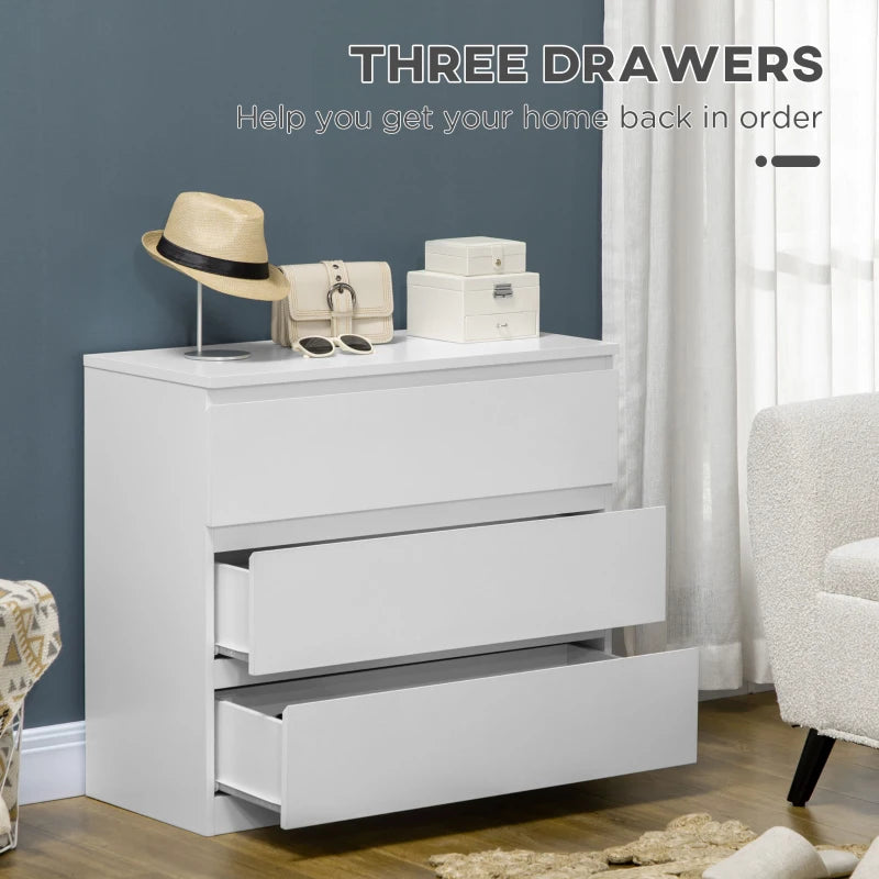 3-Draw - Chest of Drawers / Storage Organiser Unit