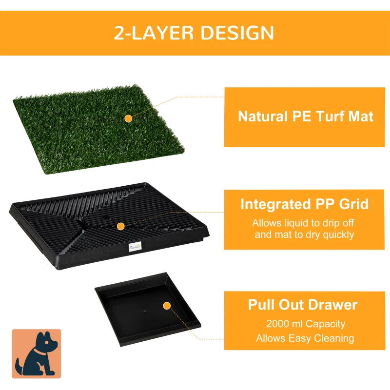 Indoor / Outdoor Grass Pet Toilet Training Mat with Urine Tray