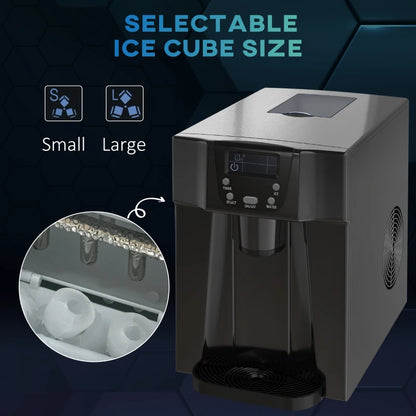 2in1 Water Dispenser & Ice Maker with 3L Tank and Adjustable Ice Cube Sizing