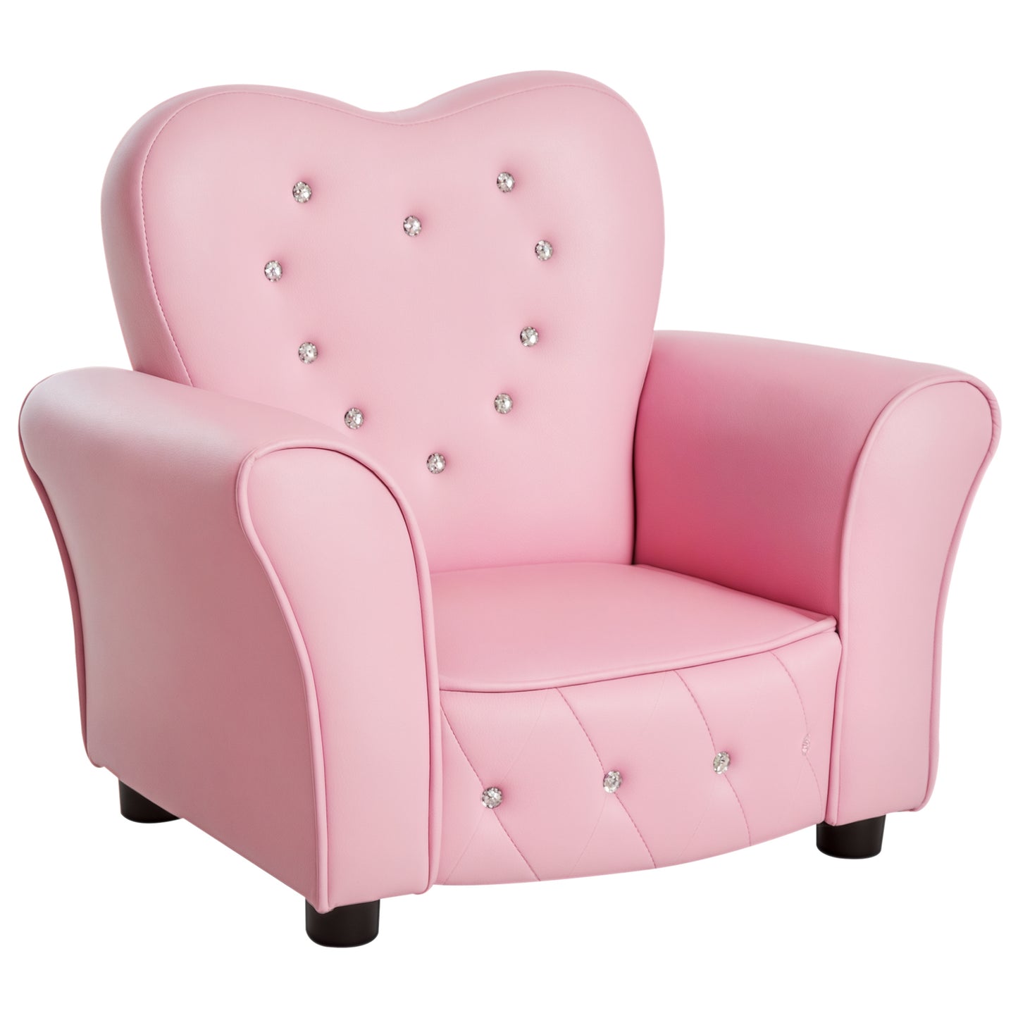 Kids Armchair Toddler Chair Seating Relax Playroom Seater Girl Princess Pink