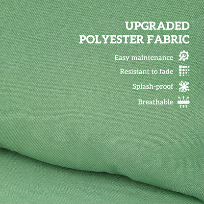 Seat and Back Padded Cushion Set, CUSHION ONLY - Green