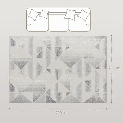 Modern Area Rug, Geometric Pattern Non-Slip Washable Rug, Soft Floor Carpet for Living Room, Bedroom, Dining Room