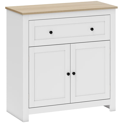 Sideboard Storage Cabinet, Morden Kitchen Cupboard with Adjustable Shelf, Drawer and Double Doors, Sideboard for Living Room