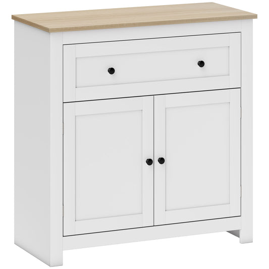 Sideboard Storage Cabinet, Morden Kitchen Cupboard with Adjustable Shelf, Drawer and Double Doors, Sideboard for Living Room