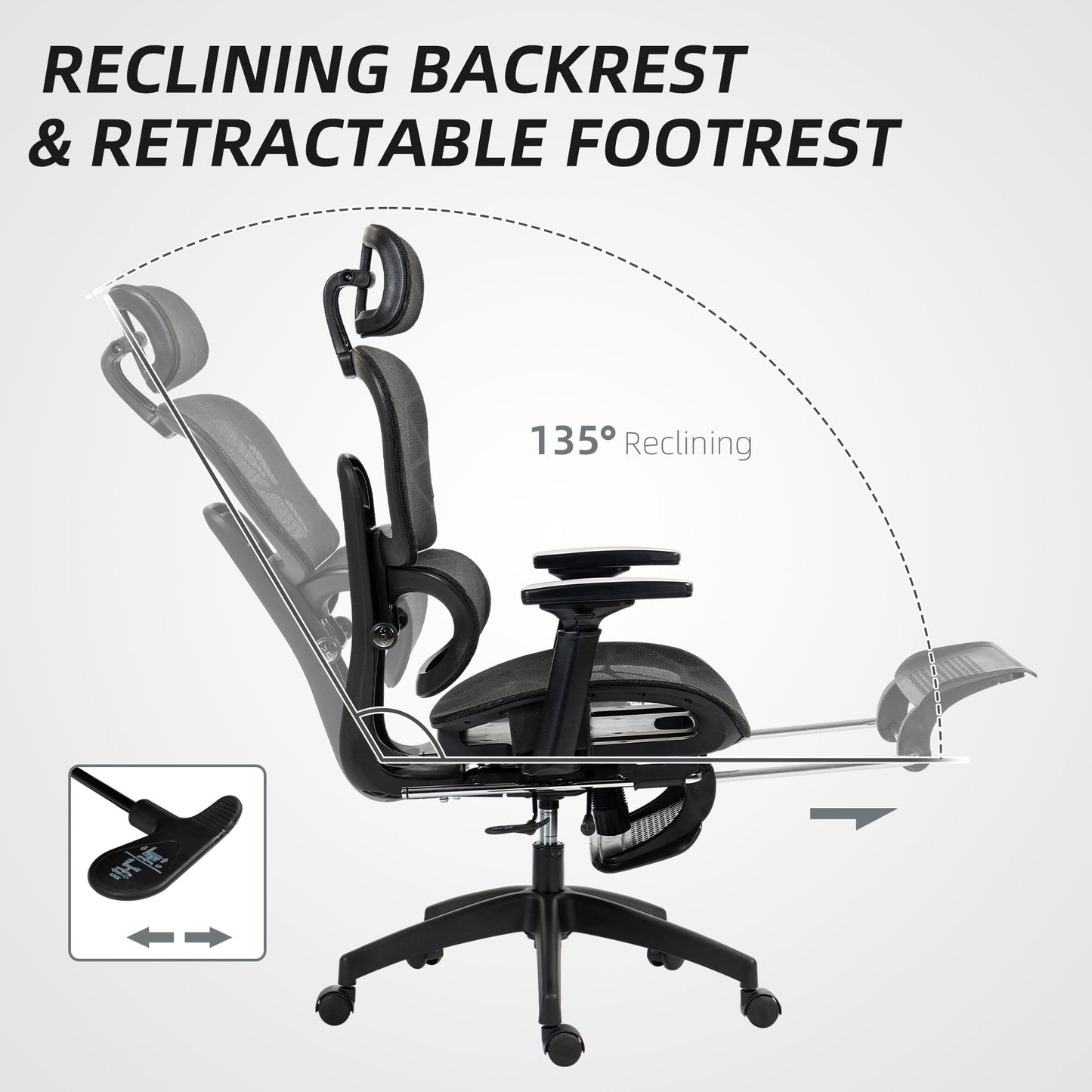 Multi-Adjustable Mesh Office Chair - Black