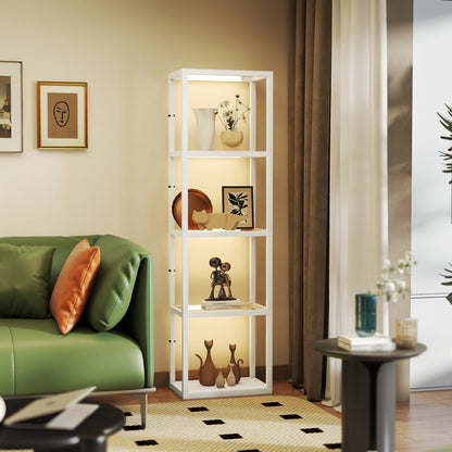 Four-Shelf Floor Lamp - White