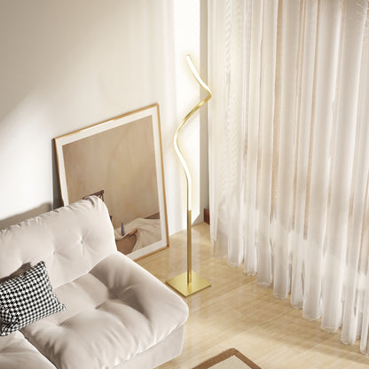 LED Floor Lamp with 3 Adjustable Brightness, Modern Dimmable Standing Lamp with Foot Switch for Bedroom, Living Room